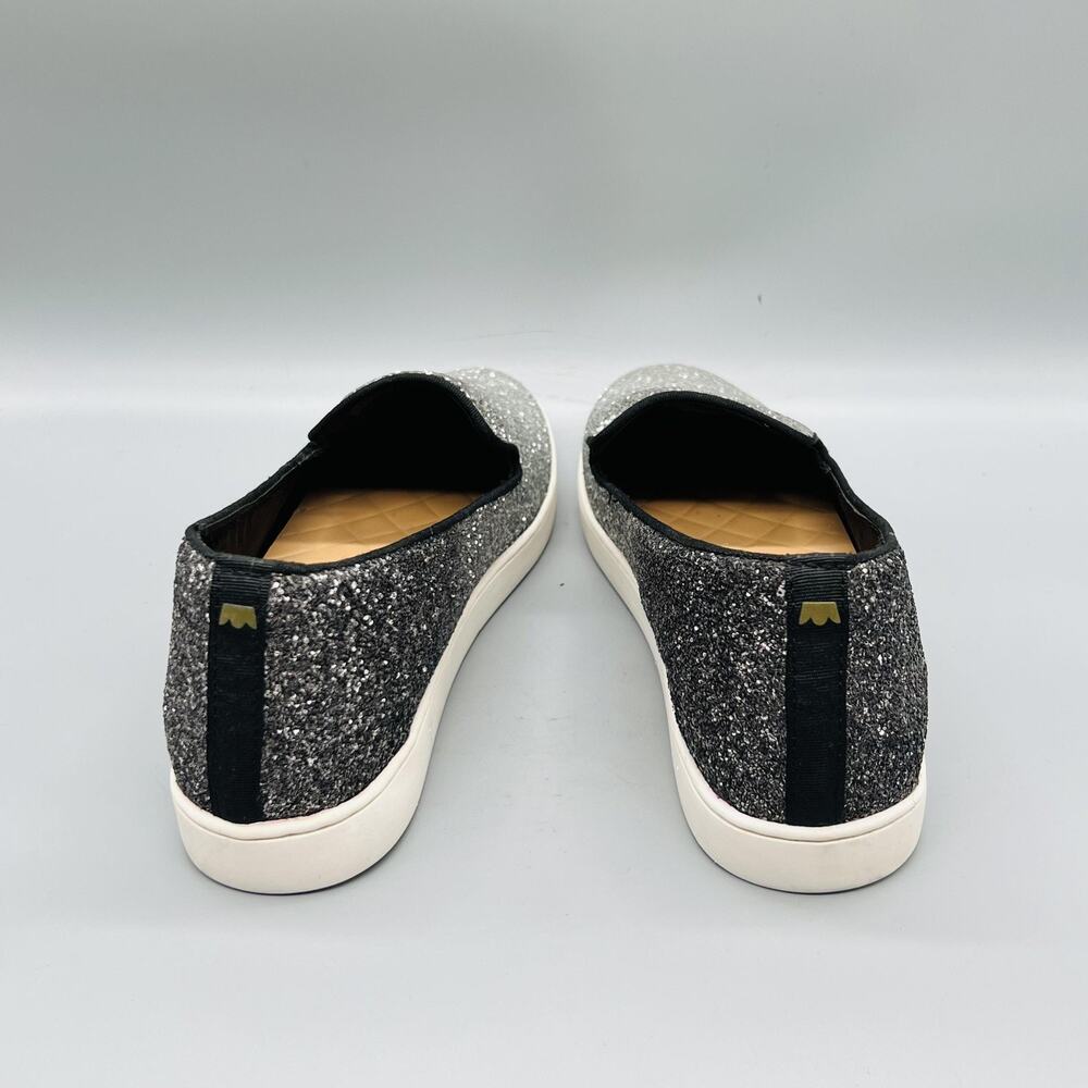 Birdies Shoes Womens 10 Silver Glitter Slip On Sneaker Flats Casual Comfort - Picture 6 of 11